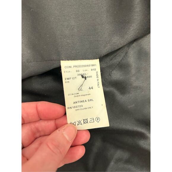 Armani Collezioni Black/White Tweed Wool Sequins Blend Blazer Size 8 w/COA - Picture 9 of 16